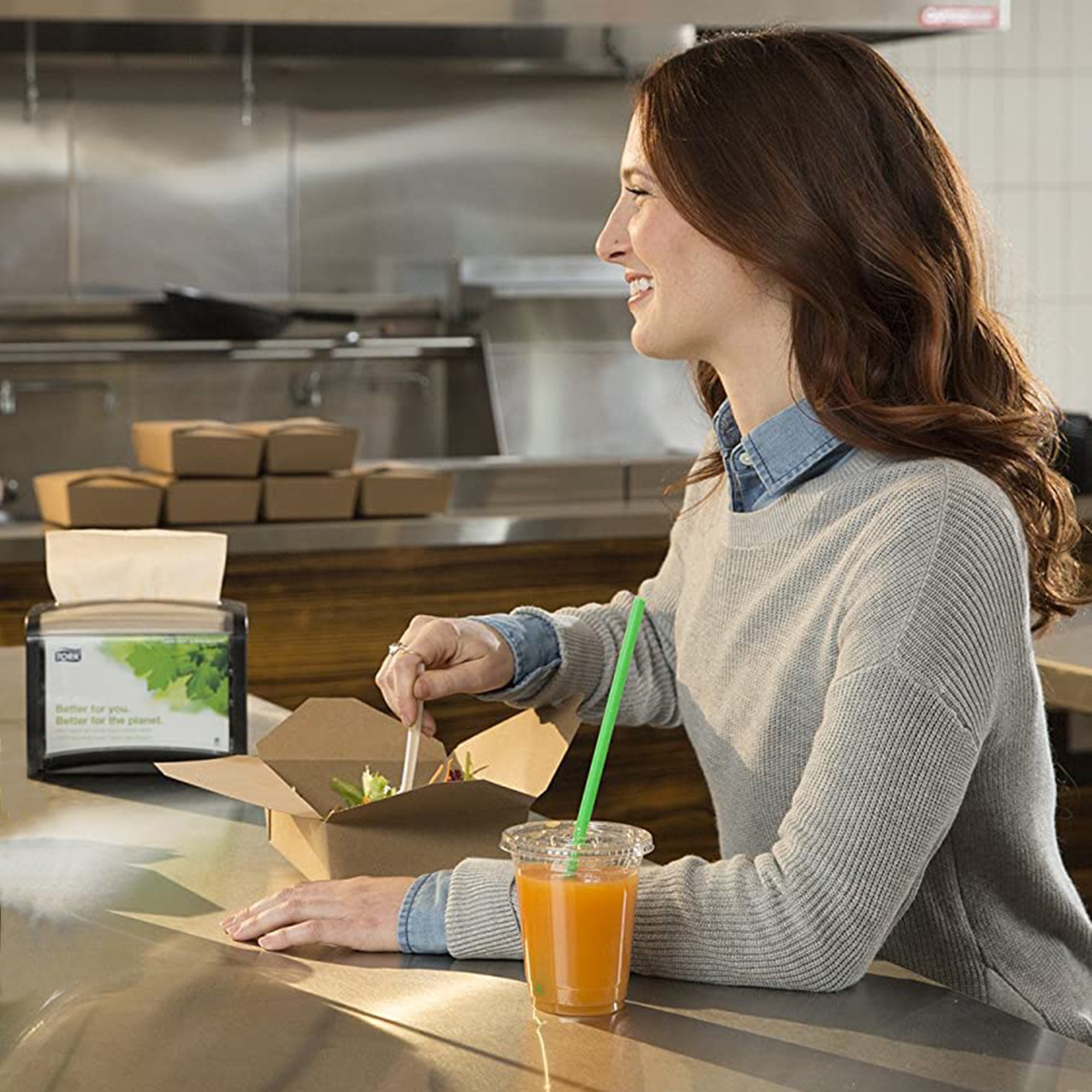 Tork Xpressnap® Natural Extra Soft Dispenser Napkin N4