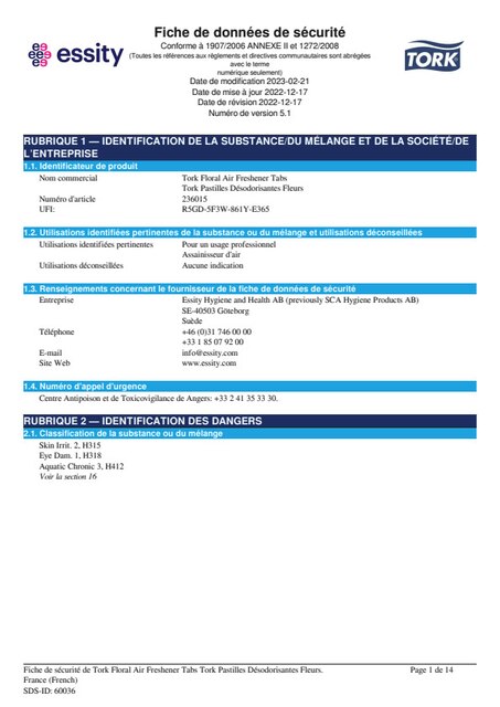 Safety Data Sheet