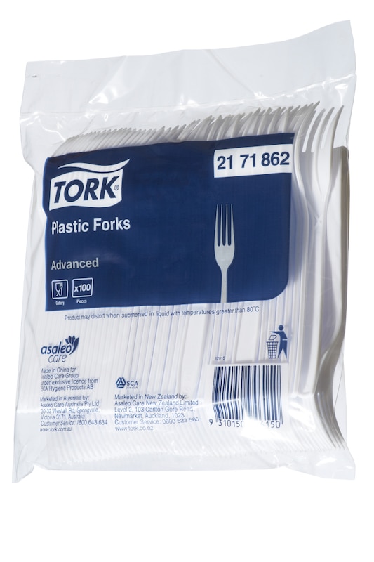 Tork White Plastic Fork