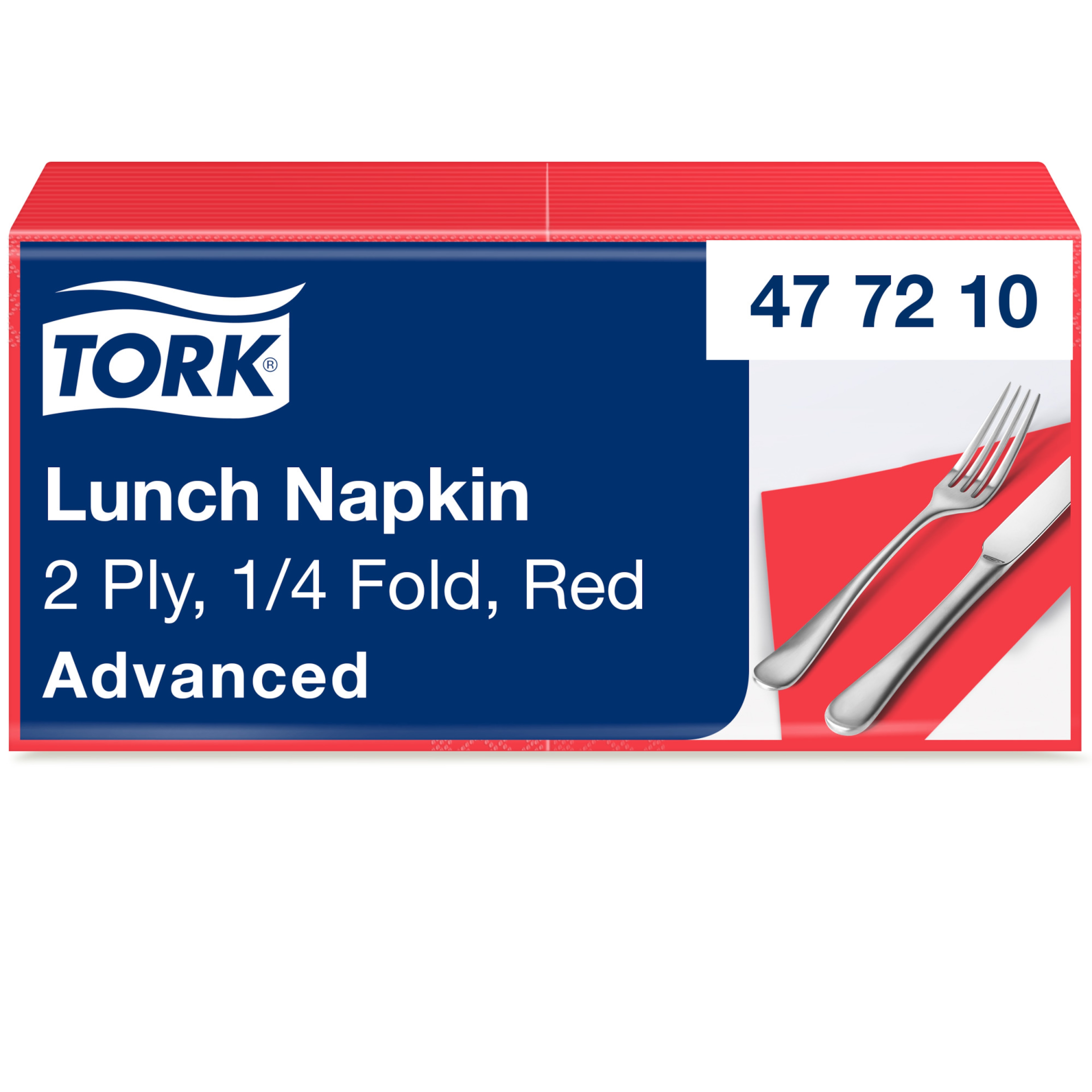 Tork Red Lunch Napkin