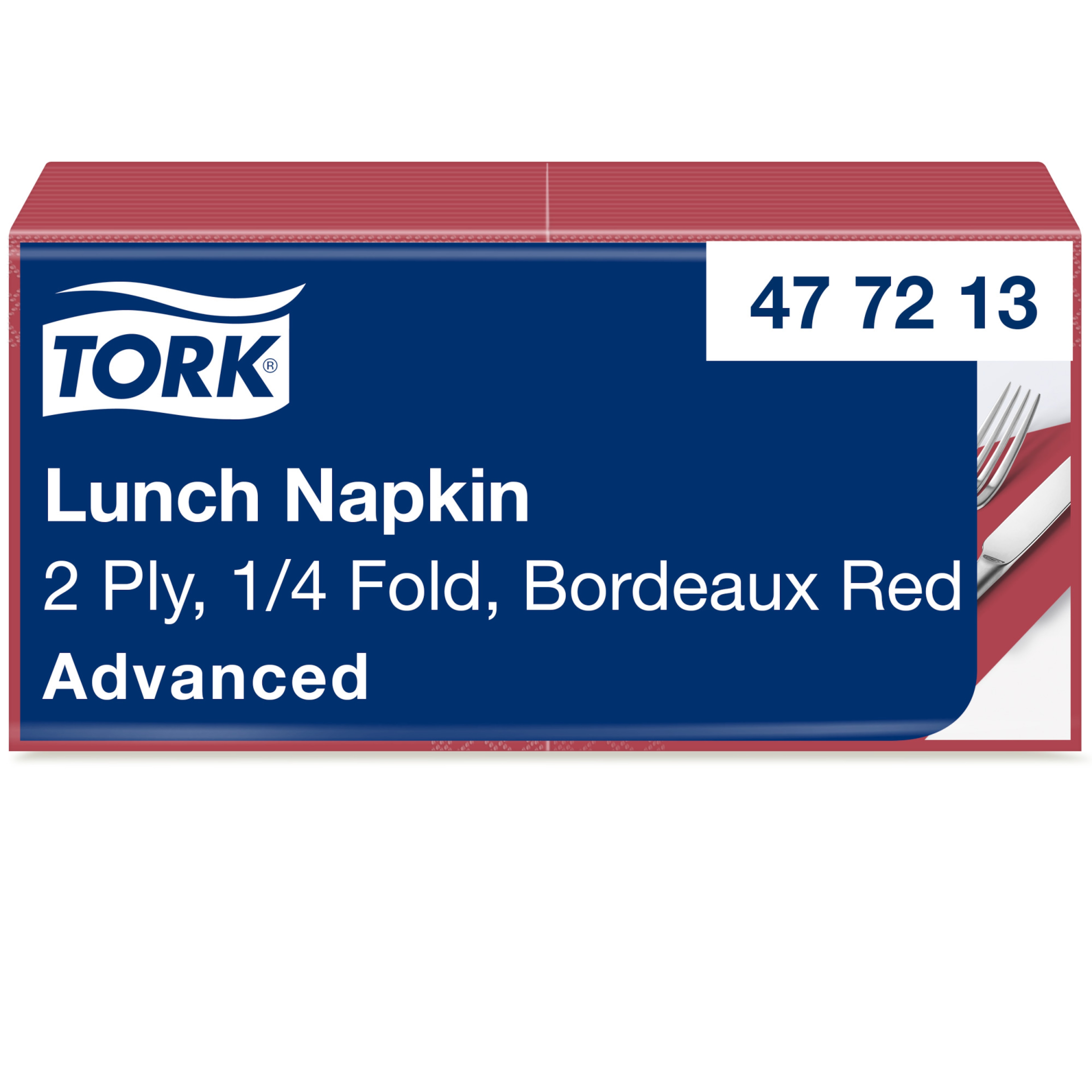 Tork Bordeaux Red Lunch Napkin