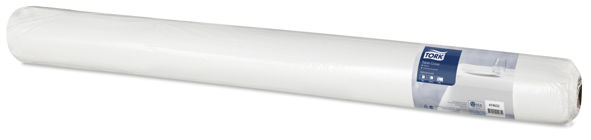 Tork White Wipeable Table Cover Roll