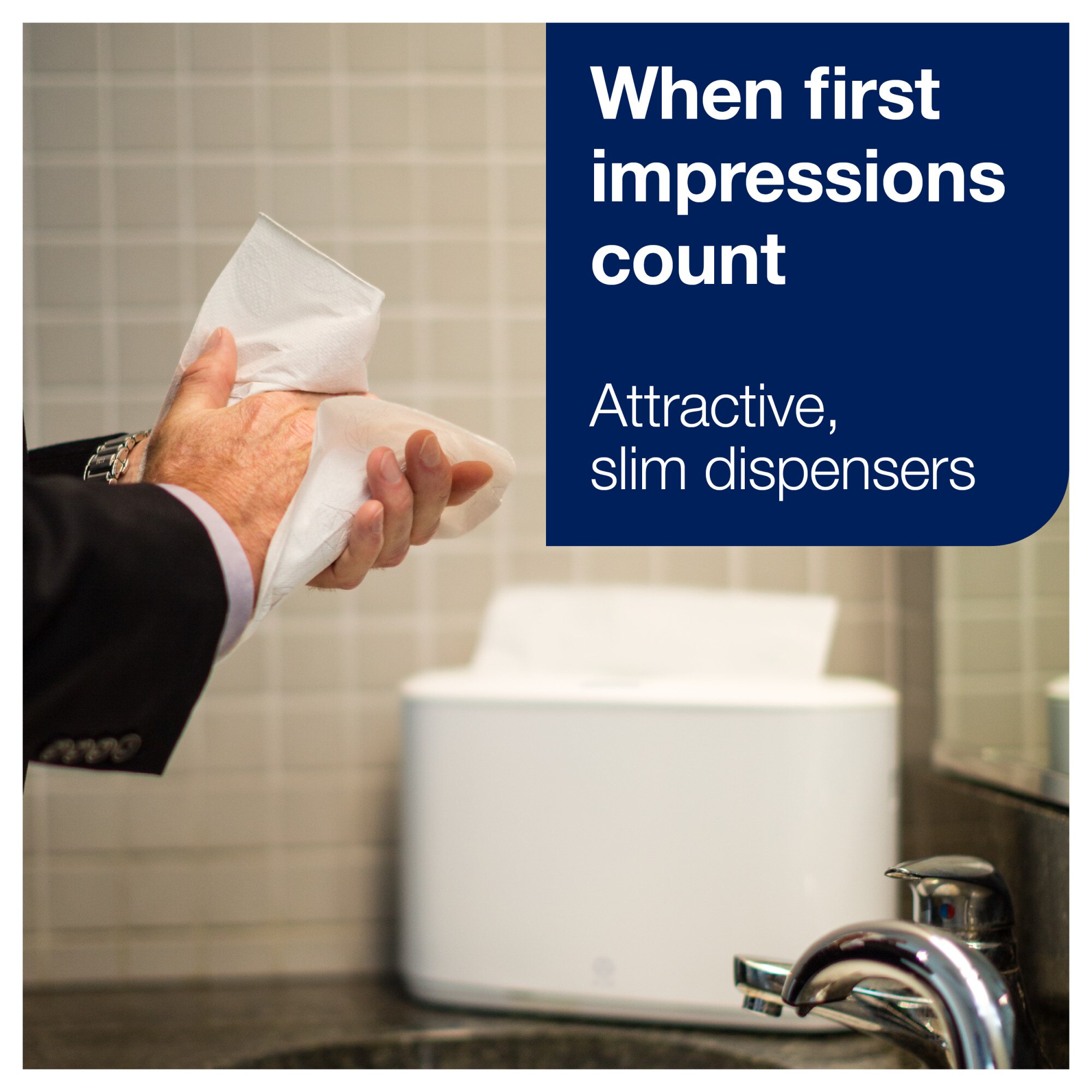 Tork Xpress® Countertop Multifold Hand Towel Dispenser White H2