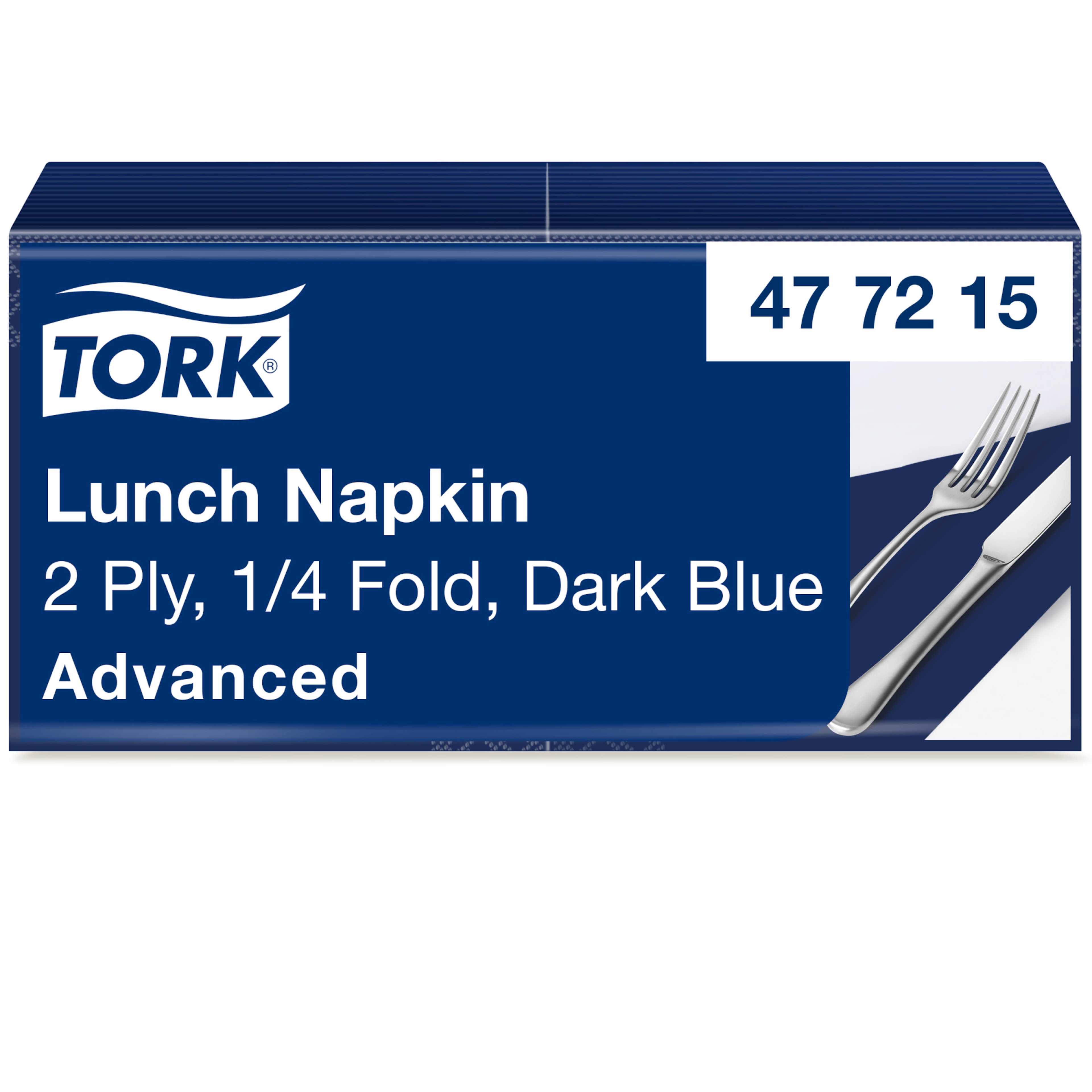 Tork Dark Blue Lunch Napkin