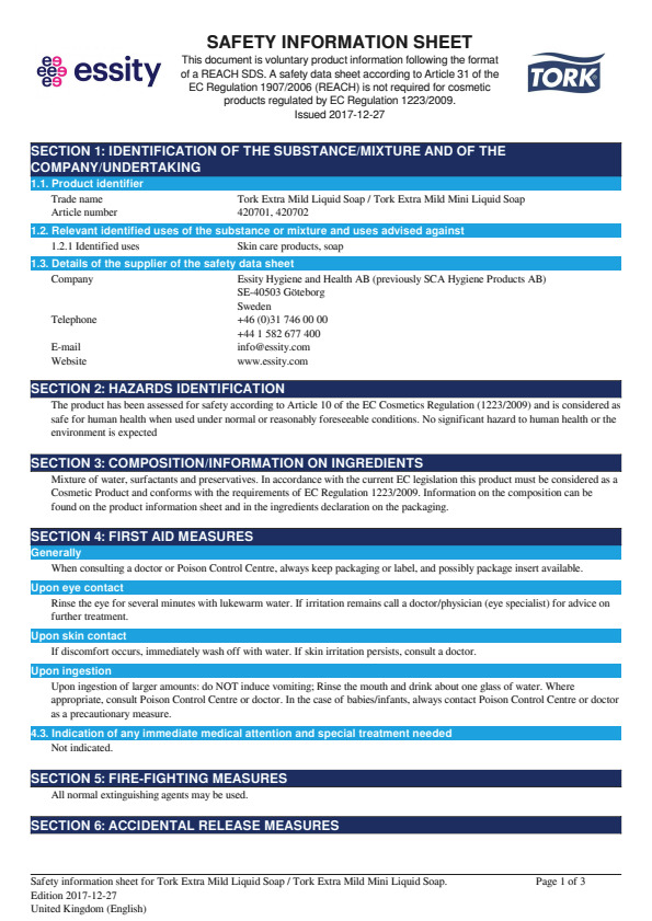 Safety Data Sheet