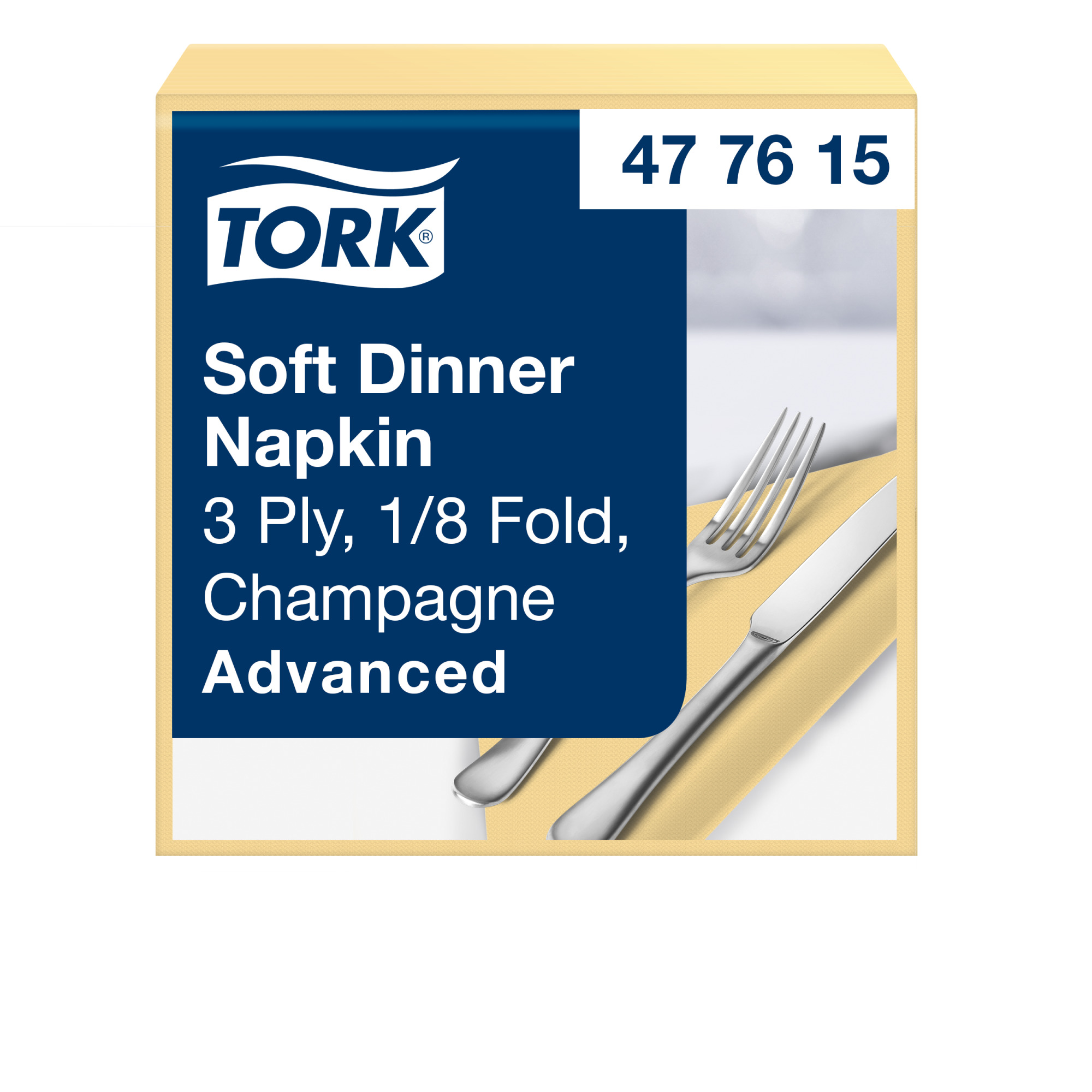 Tork Soft Champagne Dinner Napkin