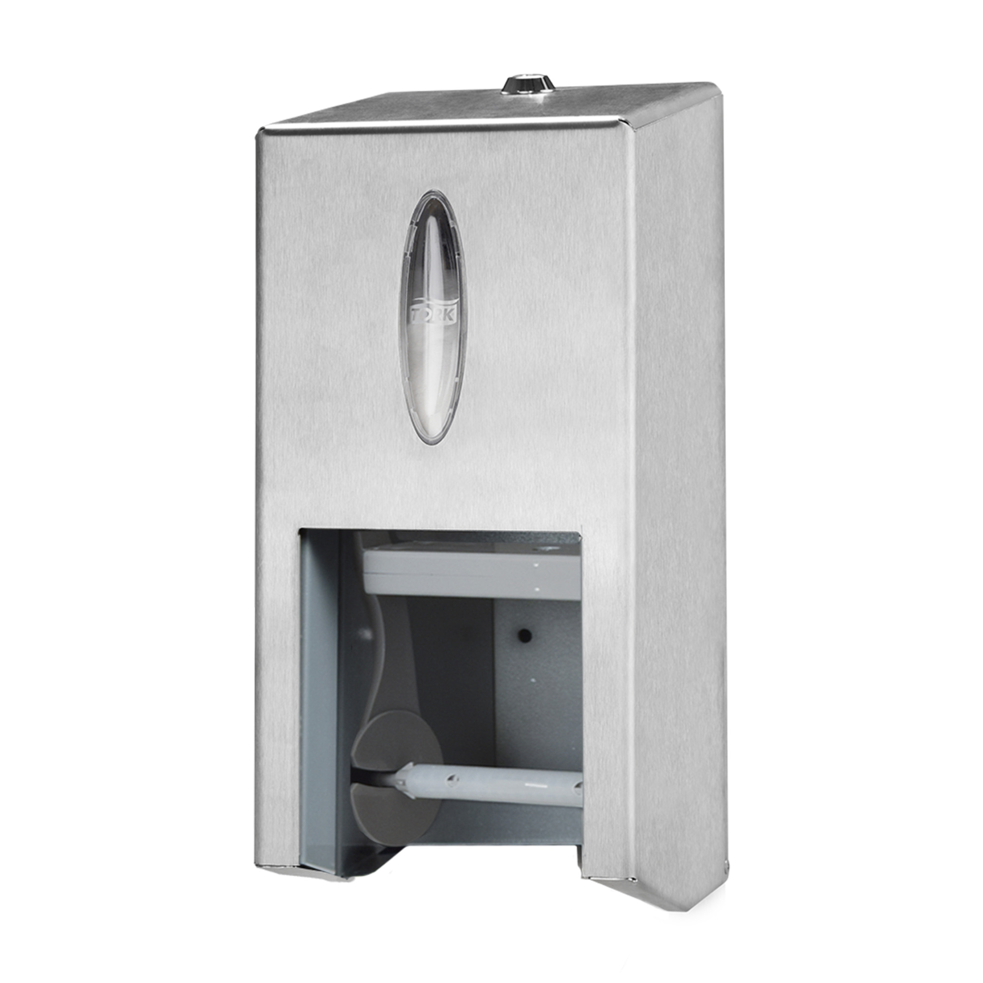 Tork OptiServe® 2-Roll Coreless Toilet Paper Dispenser Stainless Steel T7