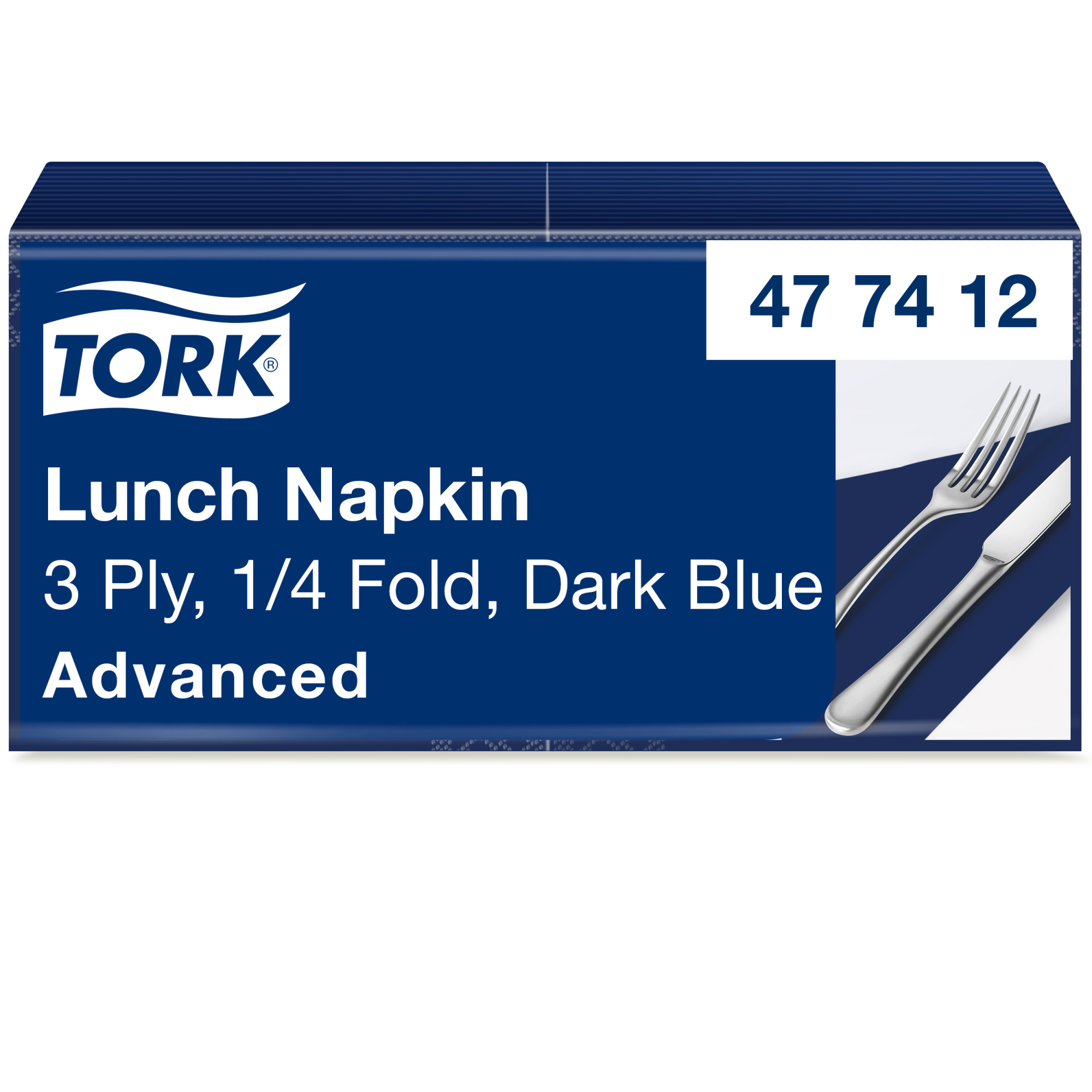 Tork Soft Dark Blue Lunch Napkin