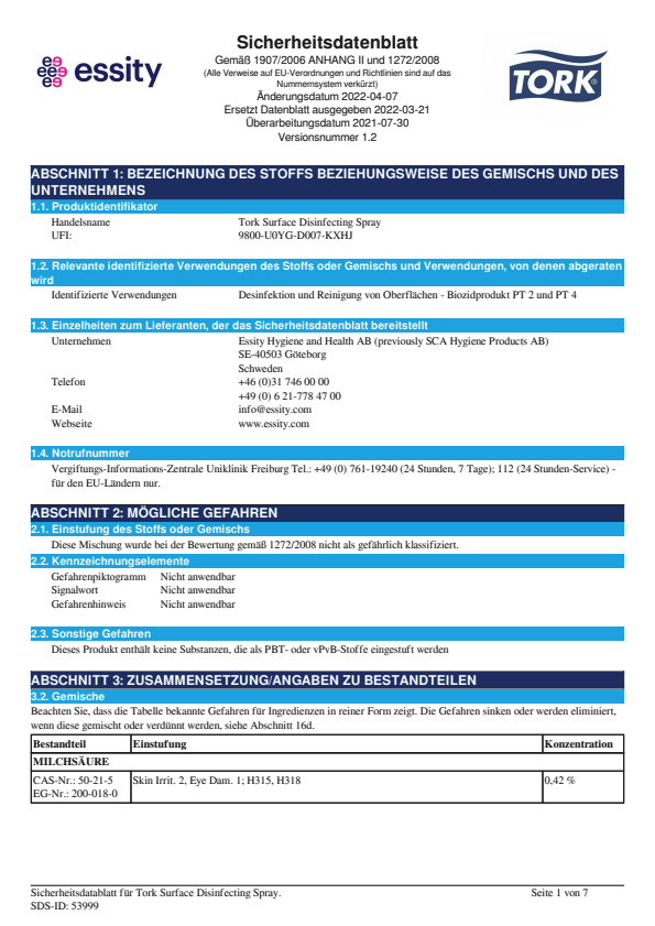 Safety Data Sheet