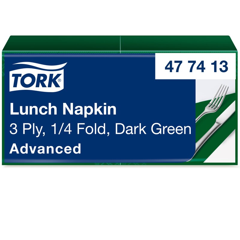 Tork Soft Lunchservietten Dunkelgrün