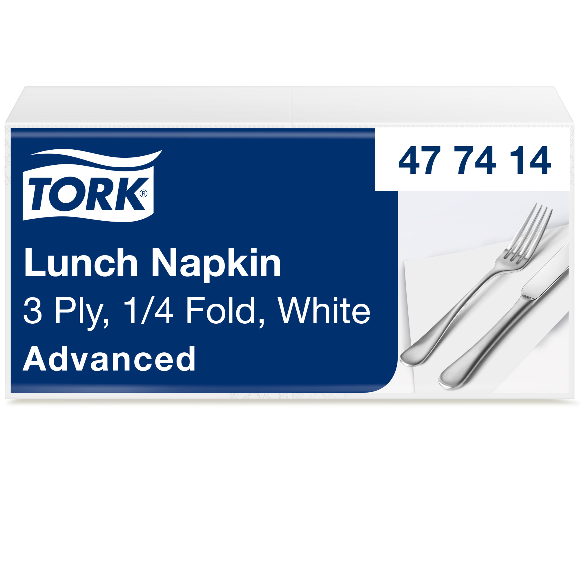 Tork Serviette Lunch Doux, Blanc