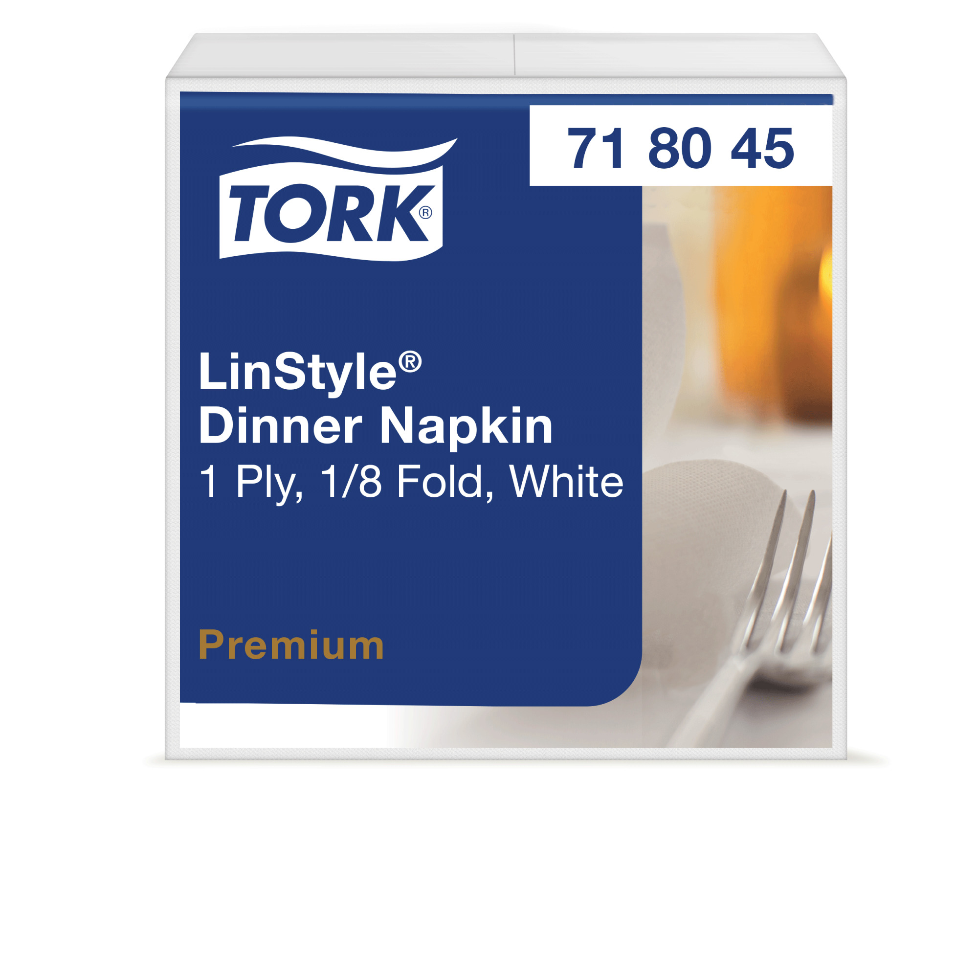 Tork LinStyle® White Dinner Napkin