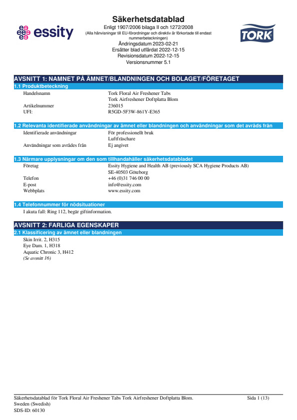 Safety Data Sheet