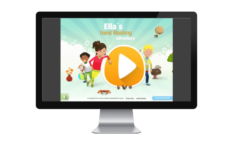 Ellas Händewasch-Abenteuer auf dem Desktop 