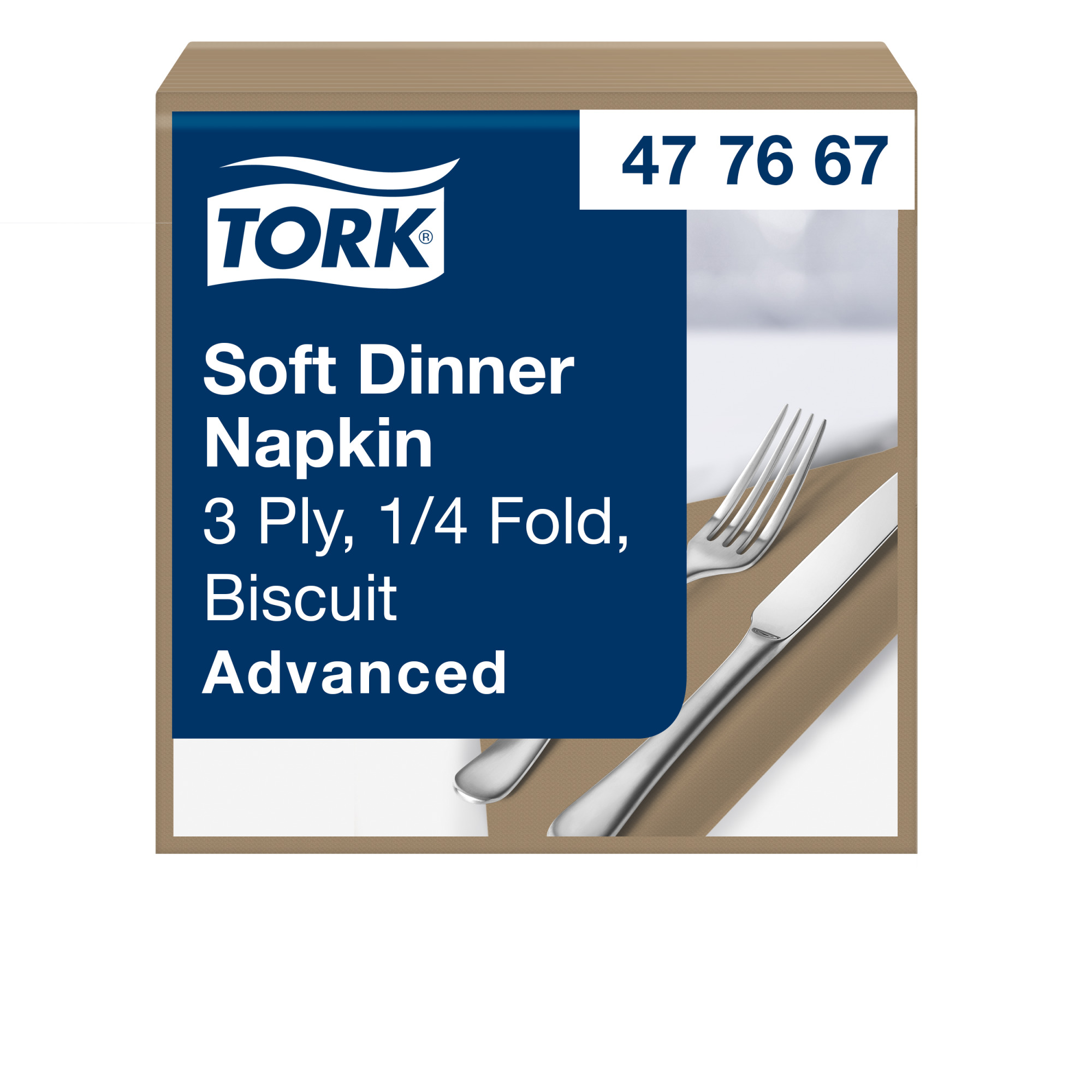 Tork Biscuit Soft Dinner Napkin