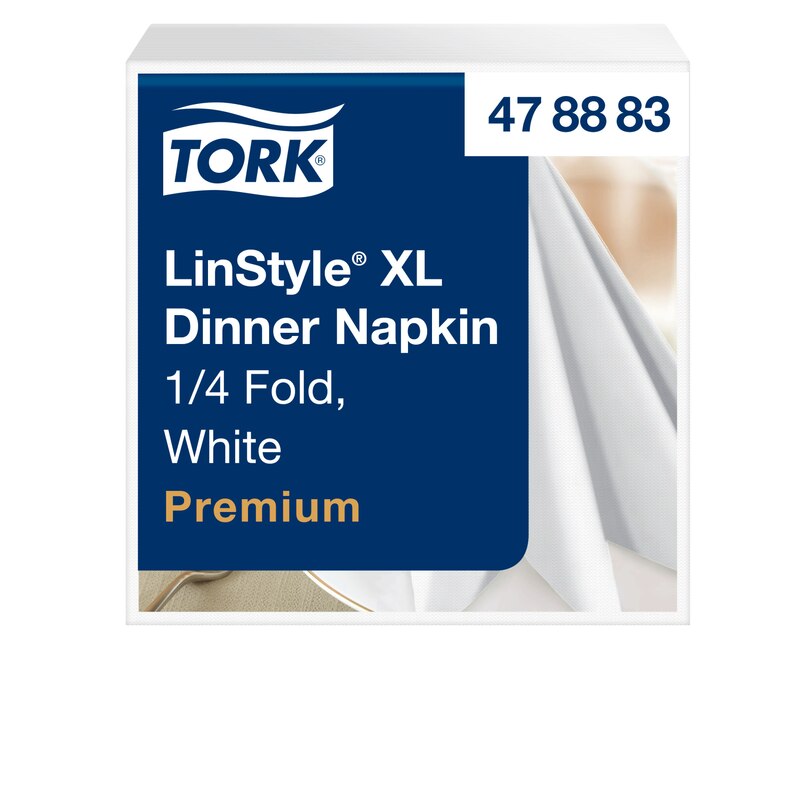 Tork Linstyle® XL Weiße Dinnerserviette