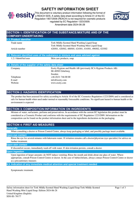 Safety Data Sheet