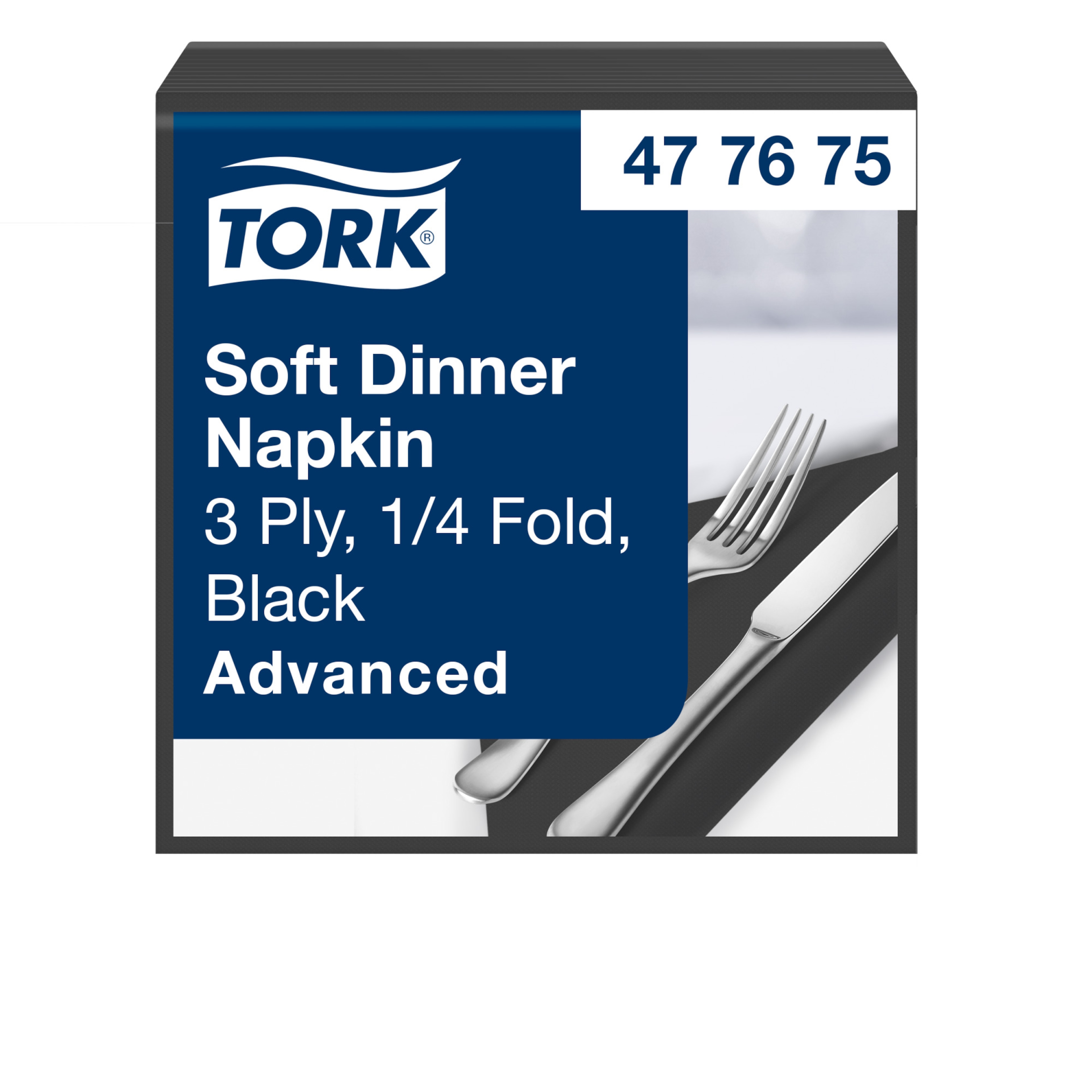 Tork Black Soft Dinner Napkin