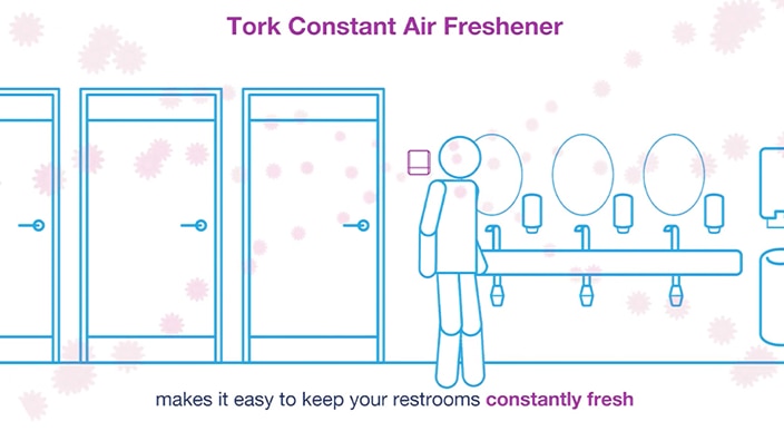 Tork Constant Air Freshener - Long-lasting scent for great experience 