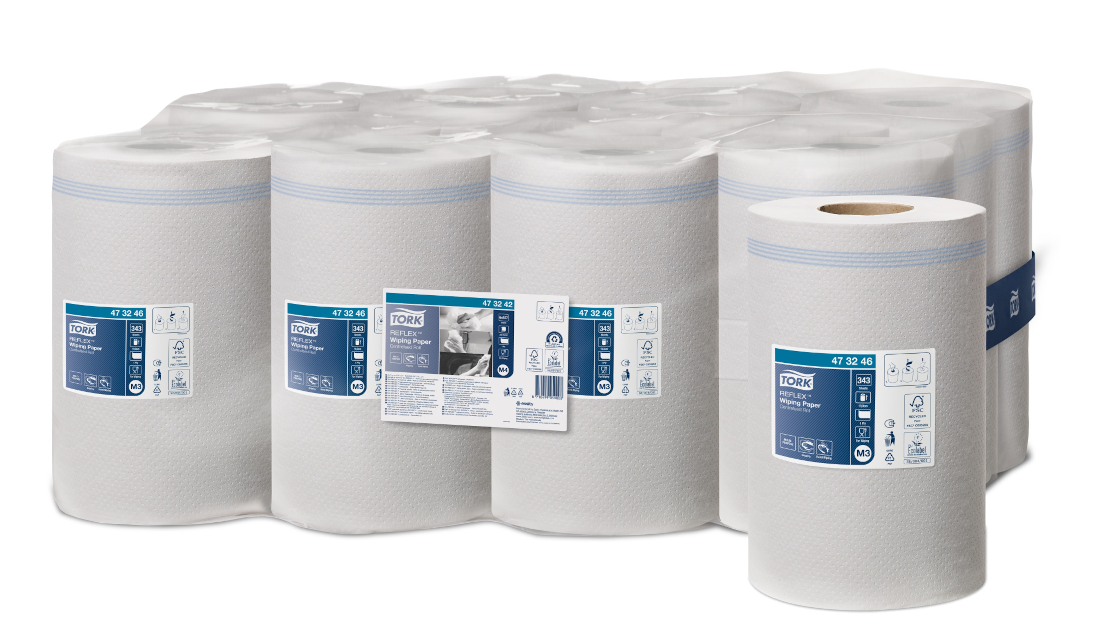 Tork Reflex™ valge paberkäterätik M3