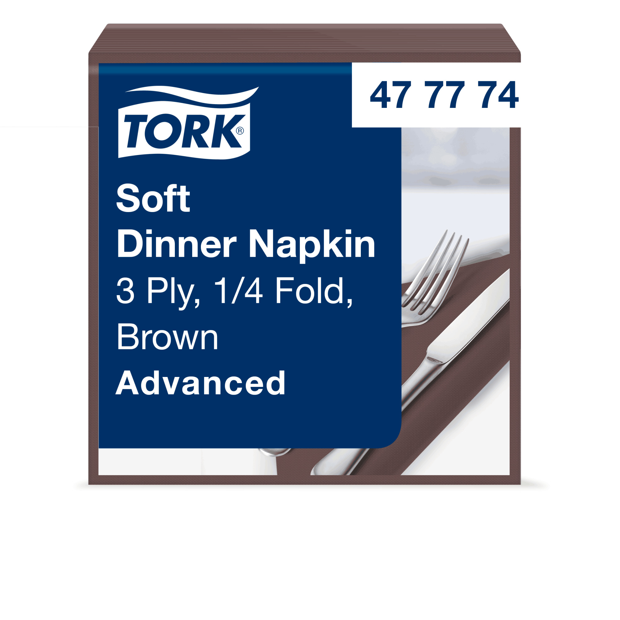 Tork Brown Soft Dinner Napkin