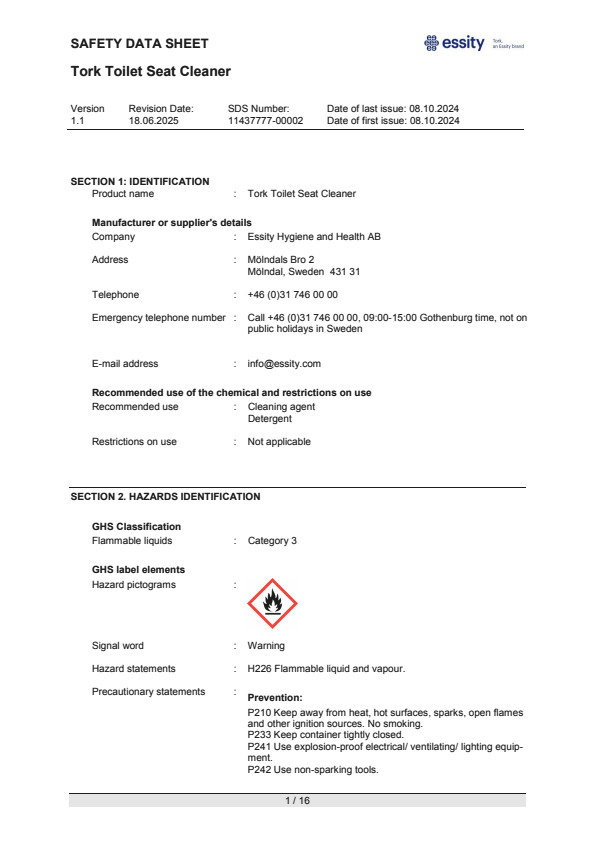 Safety Data Sheet