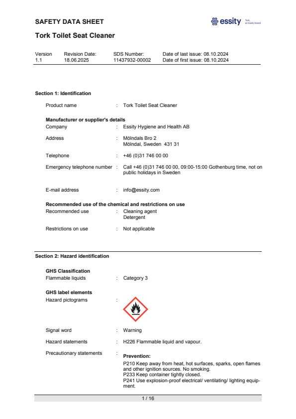 Safety Data Sheet