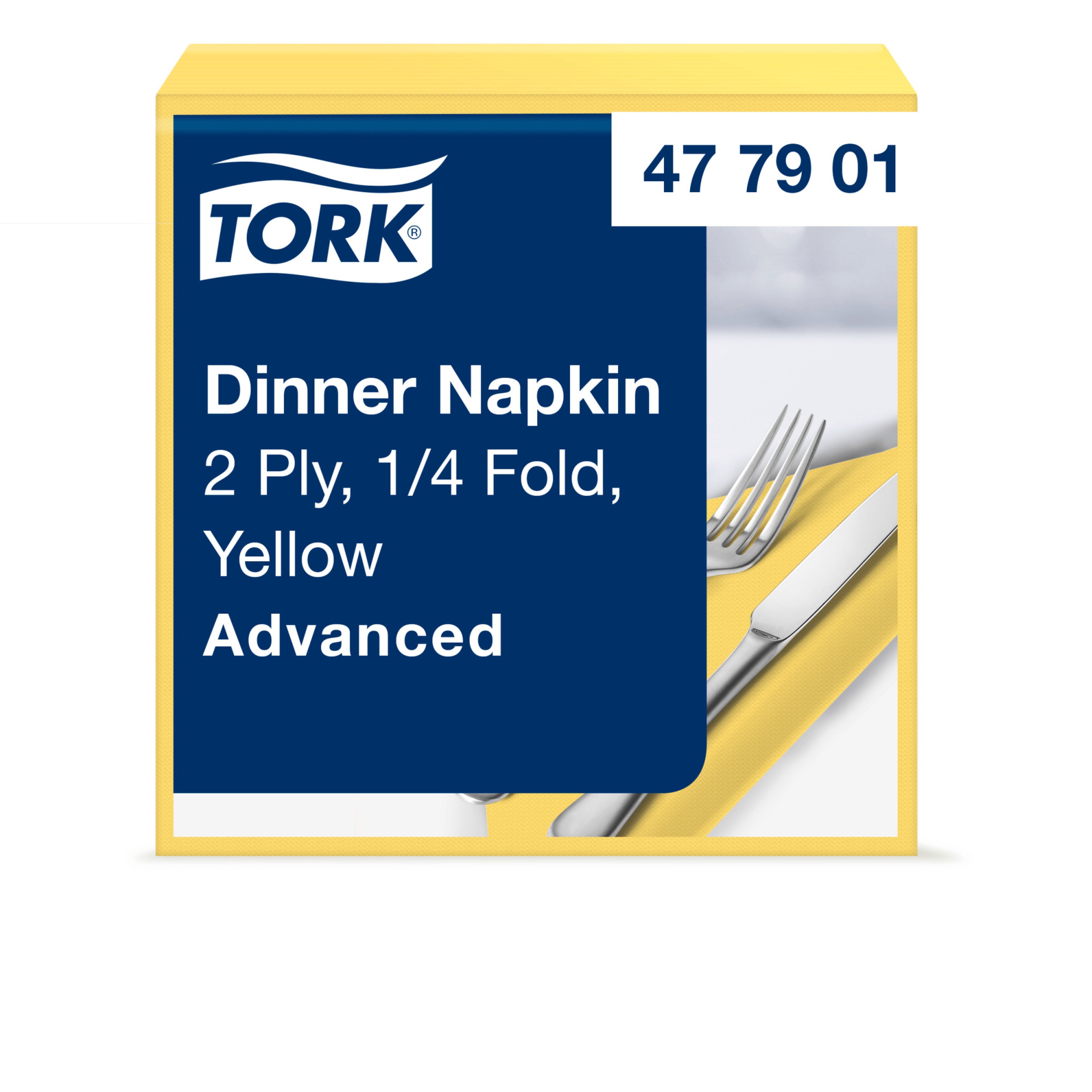 Tork Yellow Dinner Napkin