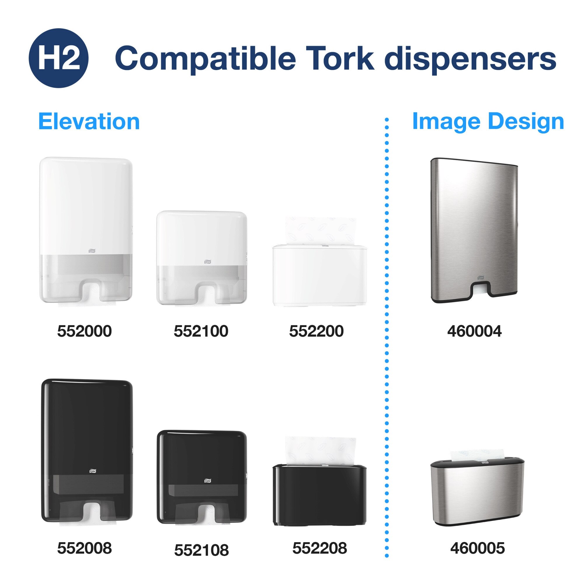 Tork Xpress® Countertop Multifold Hand Towel Dispenser White H2