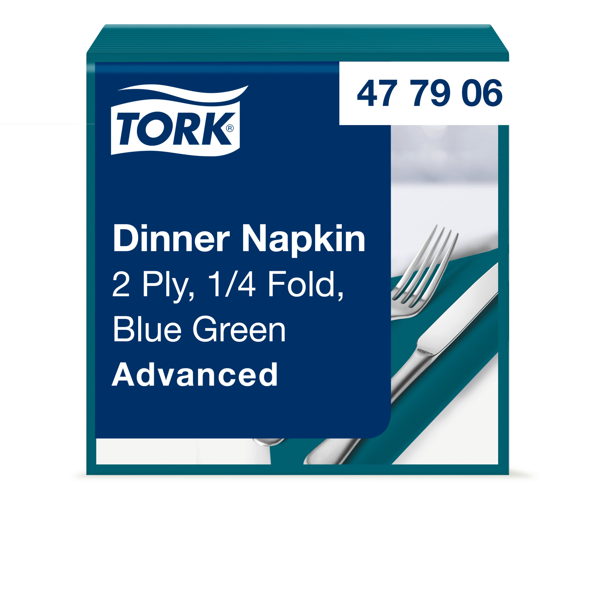Tork Blue Green Dinner Napkin