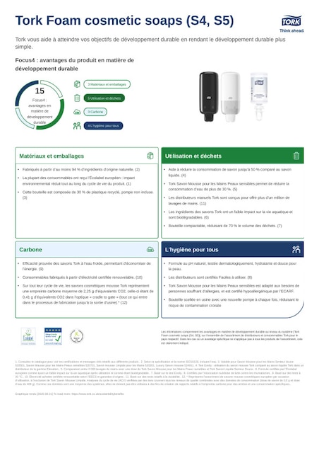 Fiche produit Développement durable