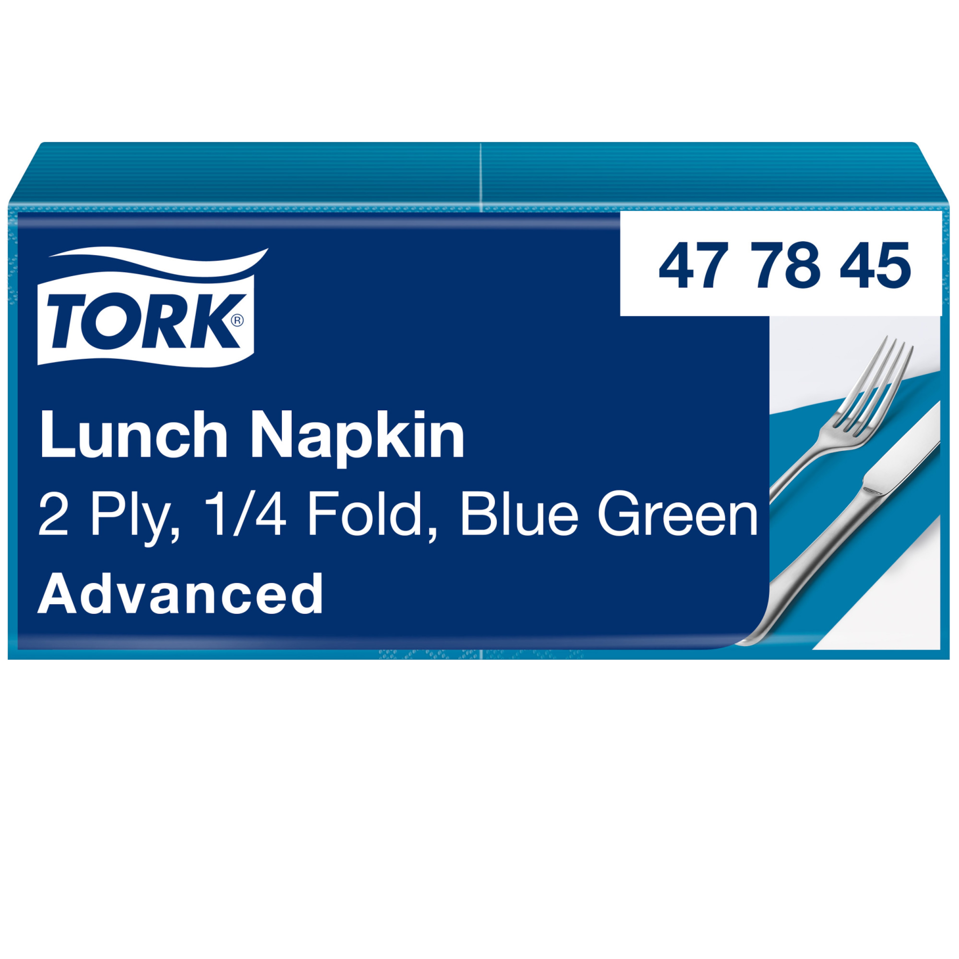 Tork Blue Green Lunch Napkin