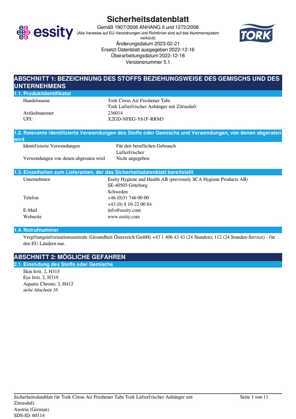 Safety Data Sheet