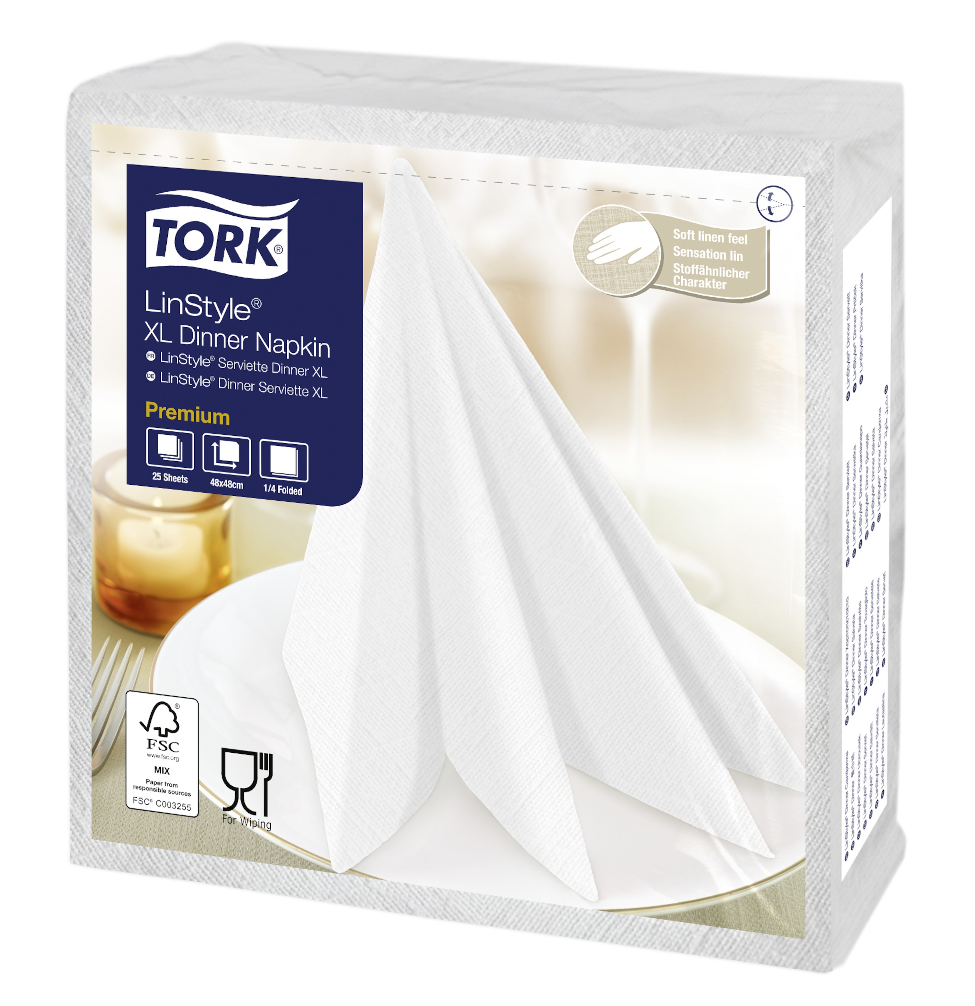 Tork Linstyle® valge XL õhtusöögisalvrätik