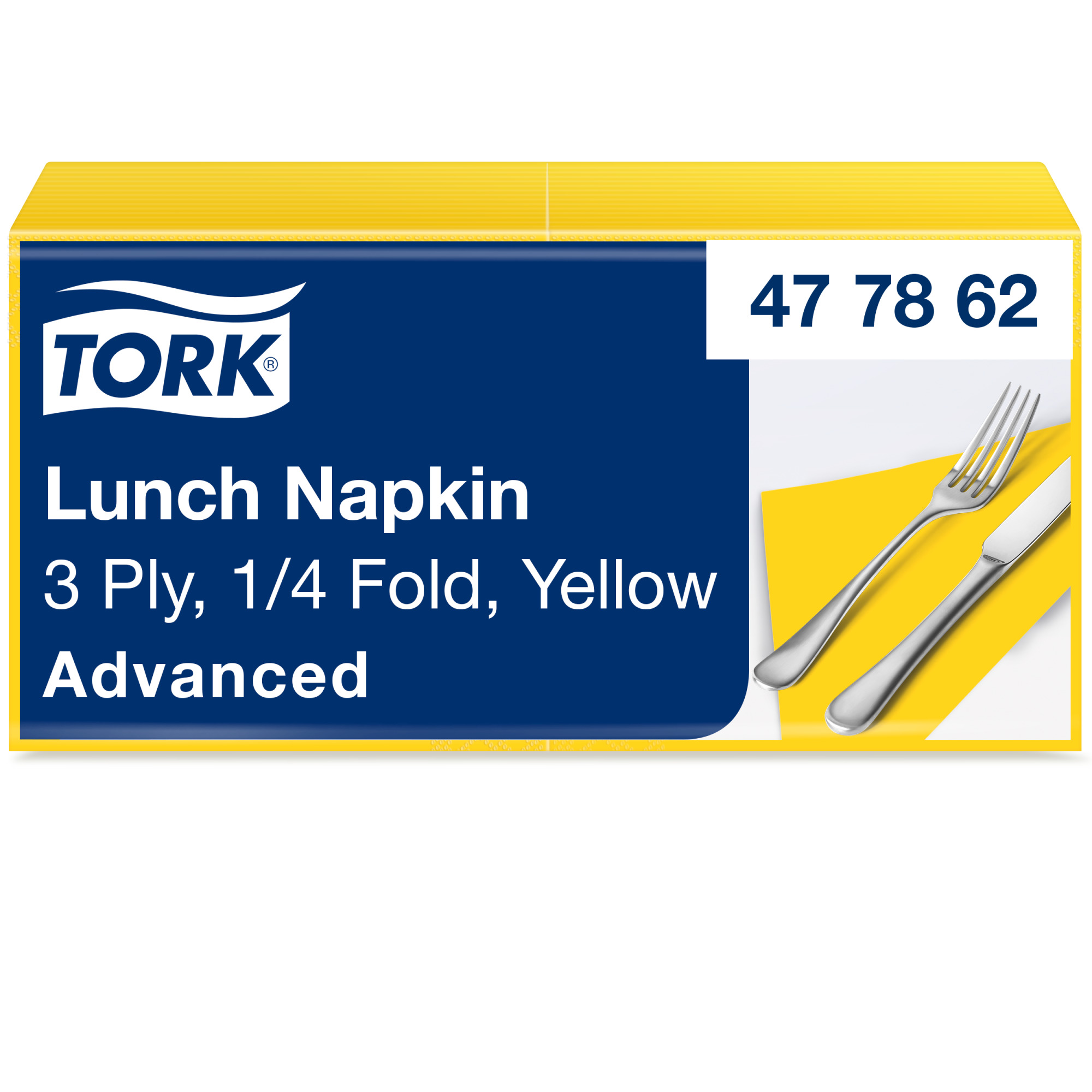 Tork Soft Yellow Lunch Napkin