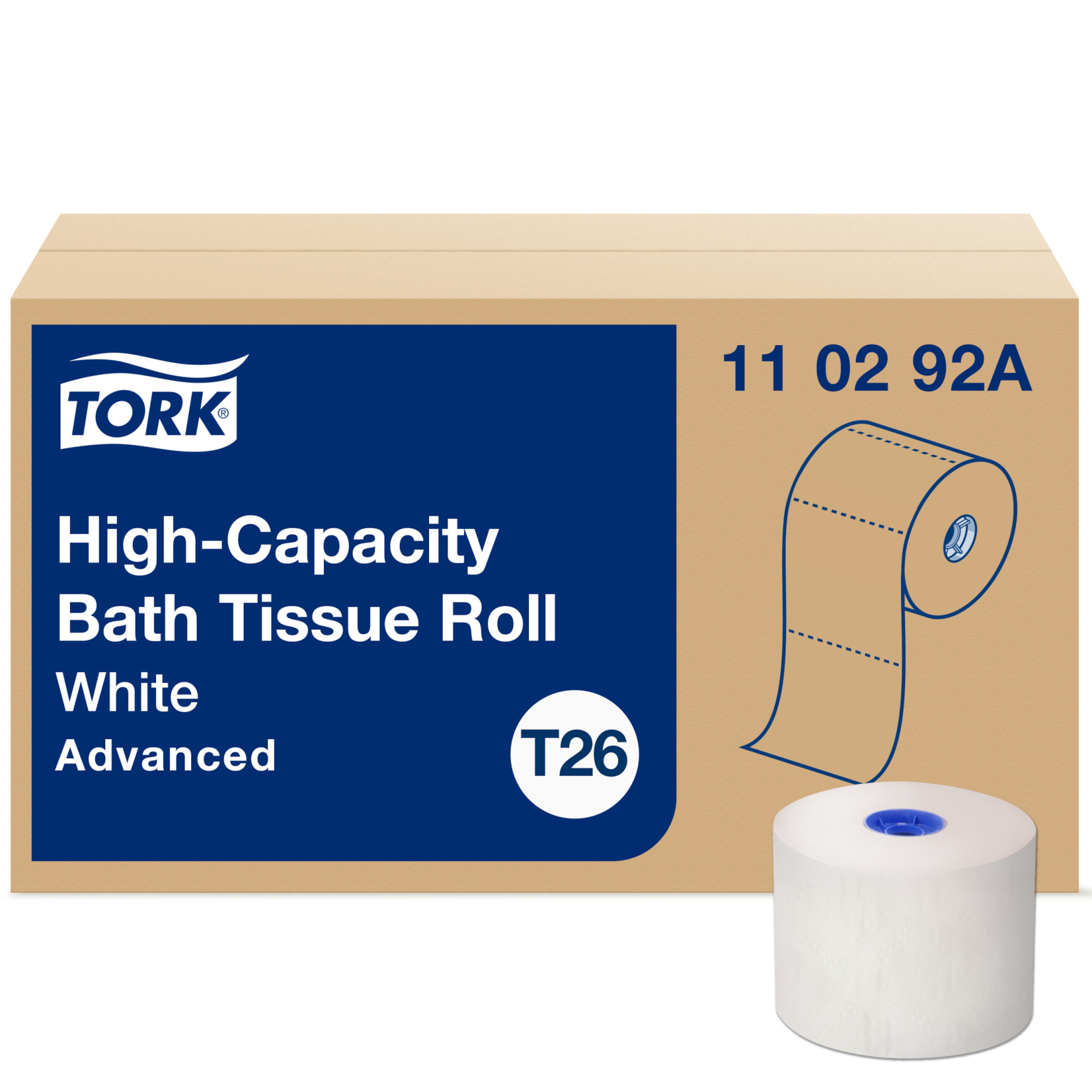 Tork Papier toilette rouleau grande capacité Blanc T26