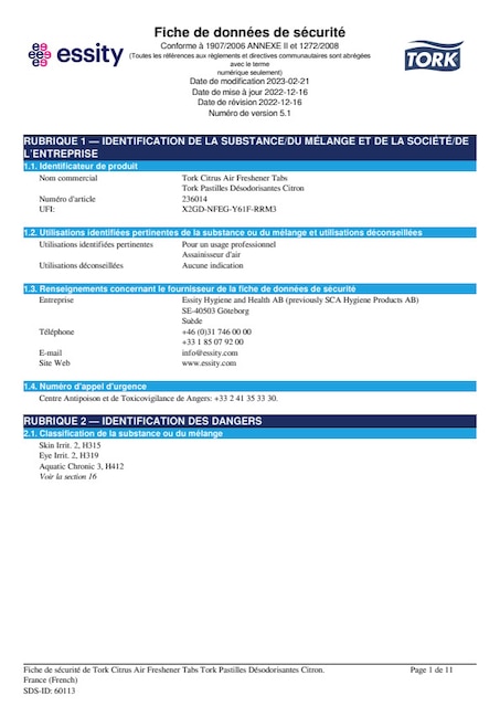Safety Data Sheet
