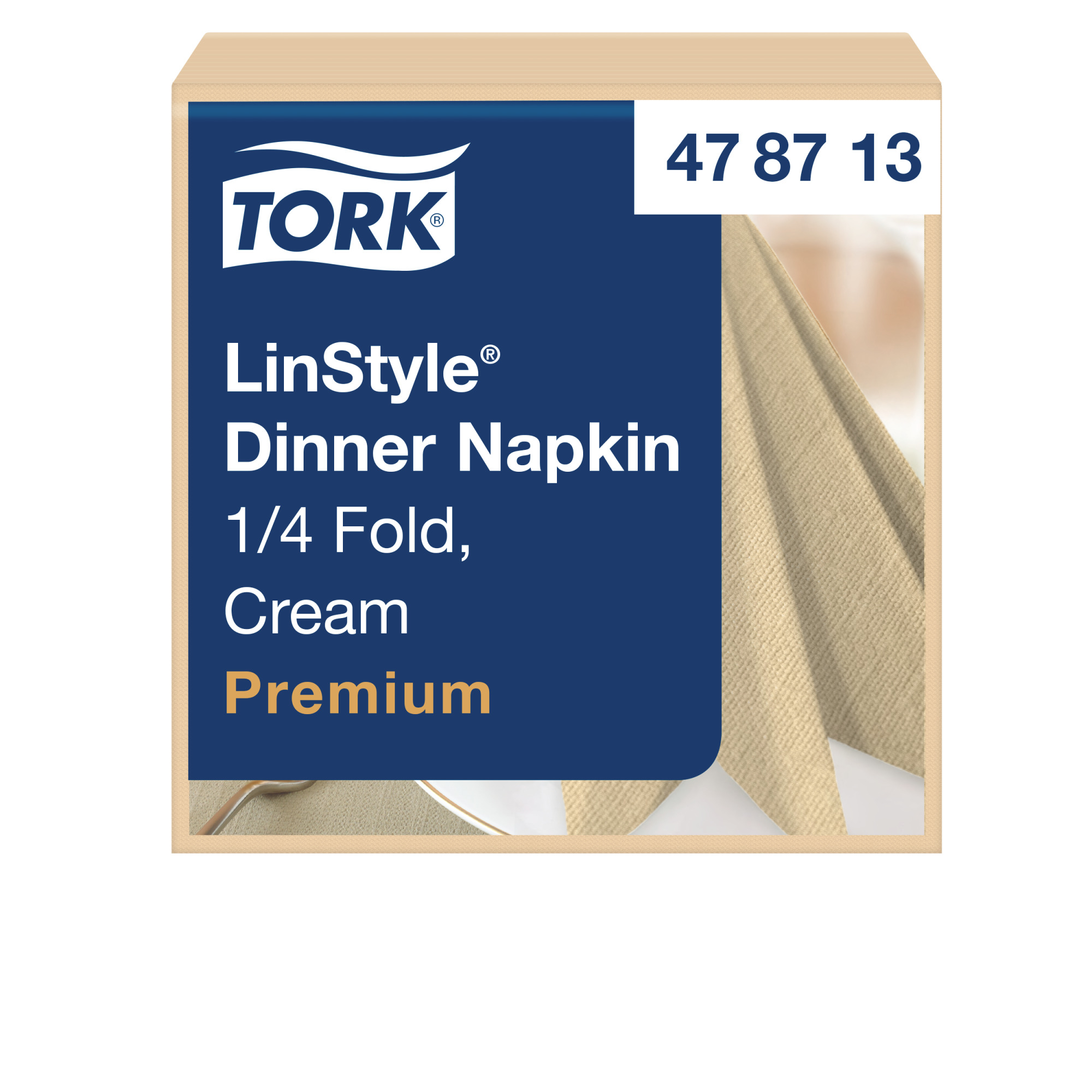 Tork Premium Linstyle® Cream Dinner χαρτοπετσέτα