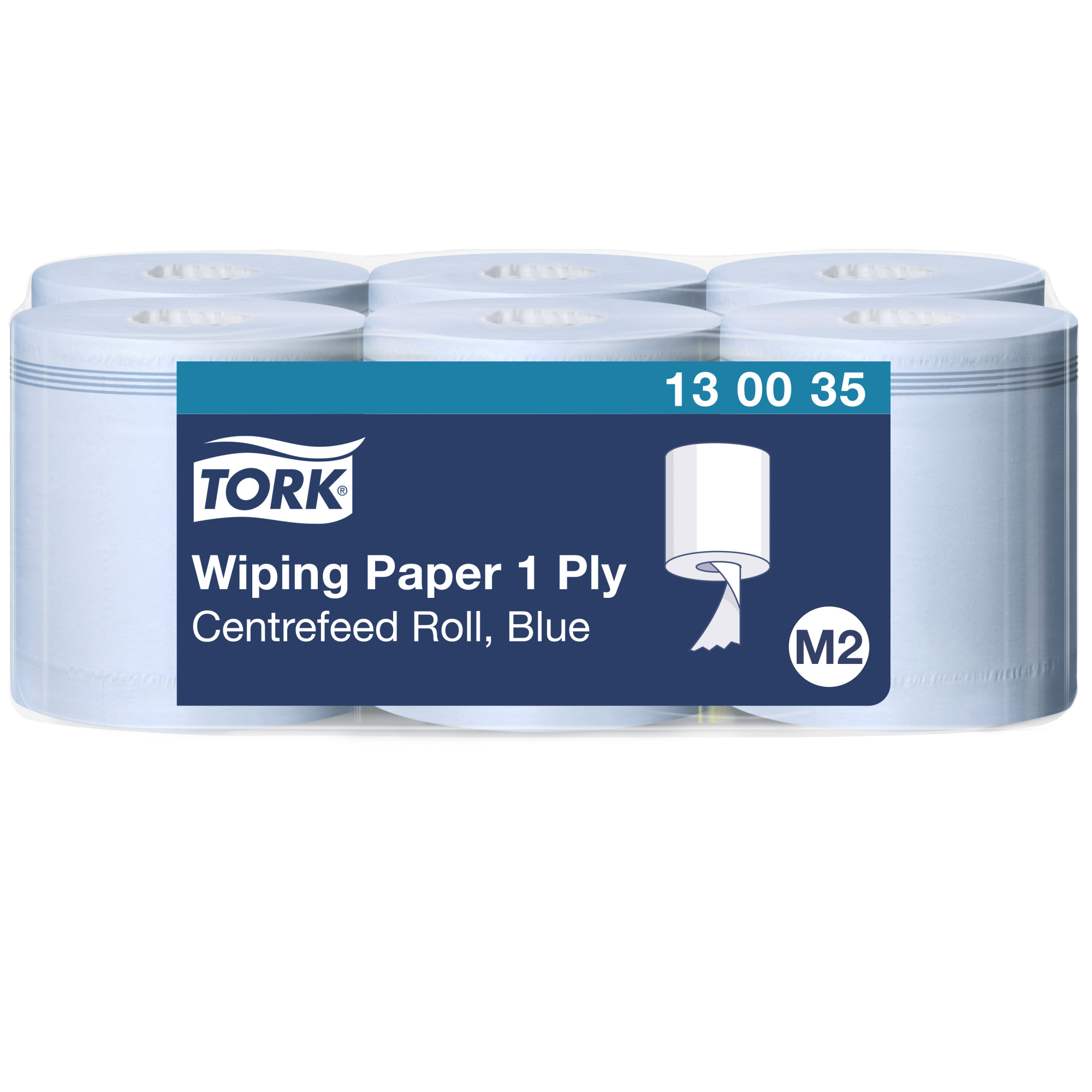 Tork Centrefeed Wiping Paper Blue M2