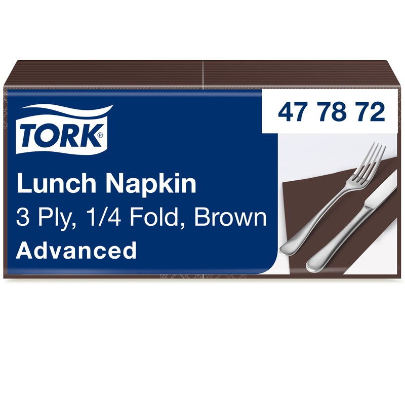 Tork Soft Lunchservietten Braun