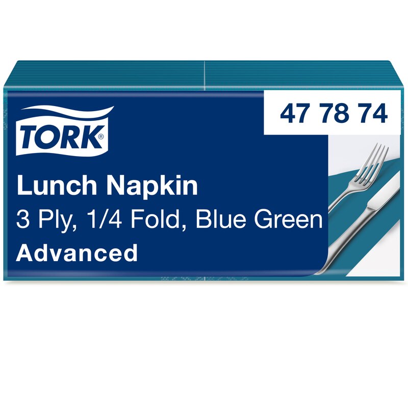 Tork Soft Lunchservietten Blaugrün