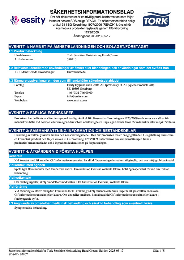 Safety Data Sheet