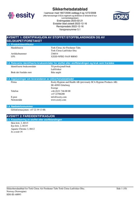 Safety Data Sheet
