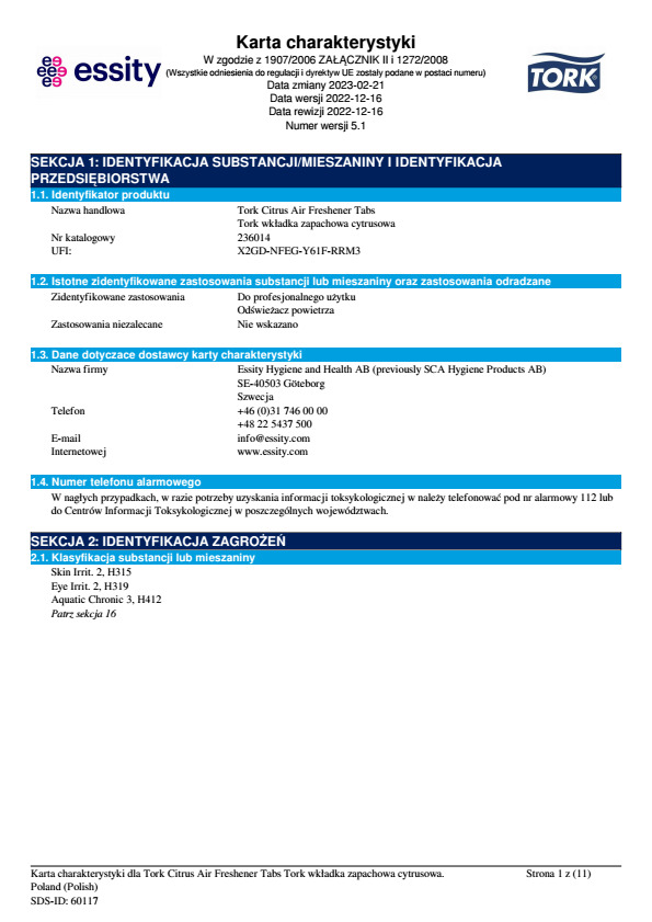 Safety Data Sheet