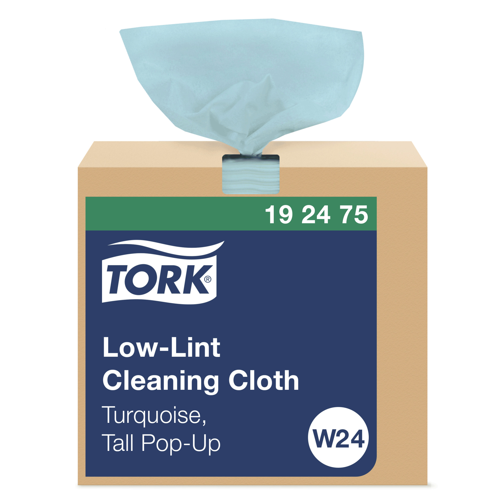 Tork Low-Lint Cleaning Cloth Turquoise W24