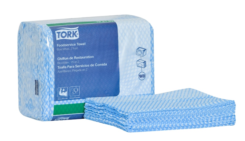 Tork Foodservice Cleaning Towel, Z Fold