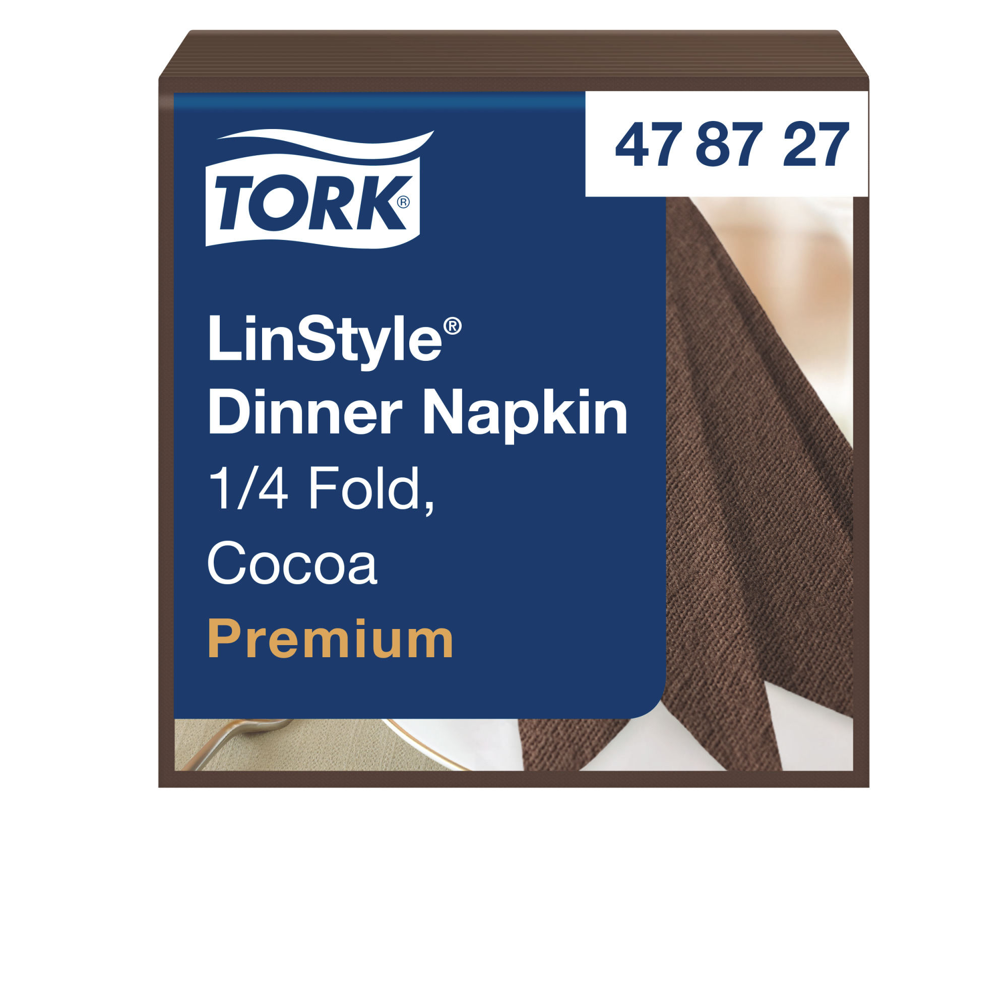 Tork Premium LinStyle® Cocoa Dinner Napkin