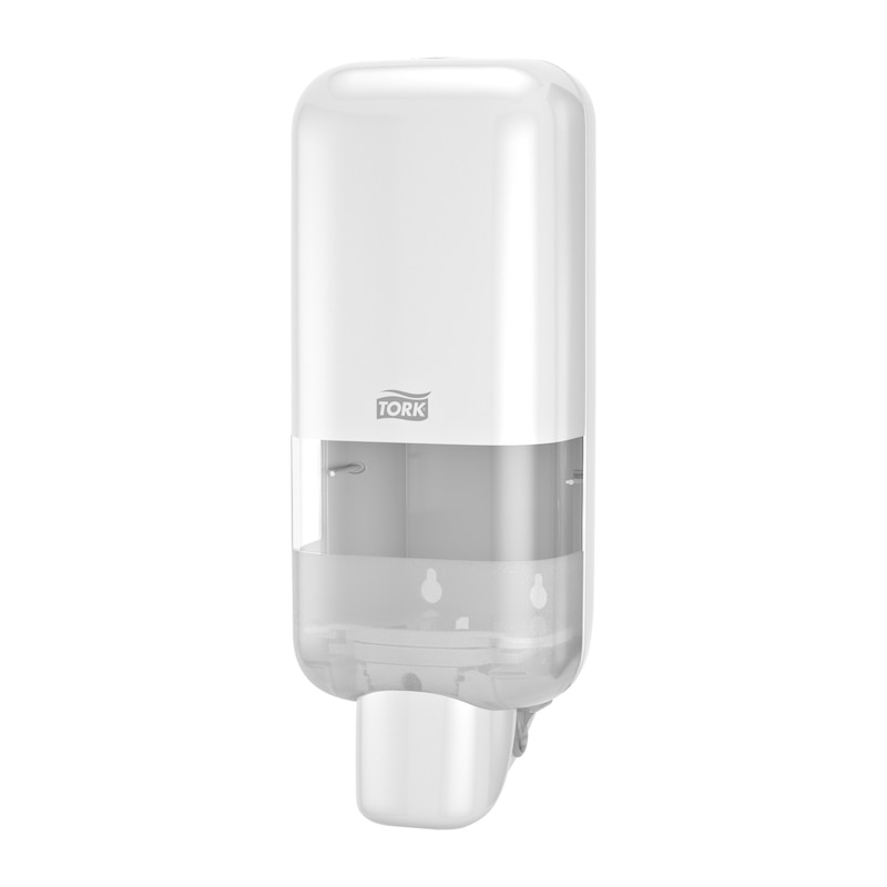 Tork Soap and Sanitizer Dispenser, White