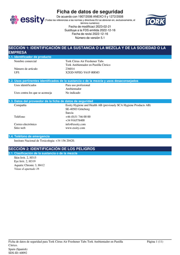 Safety Data Sheet