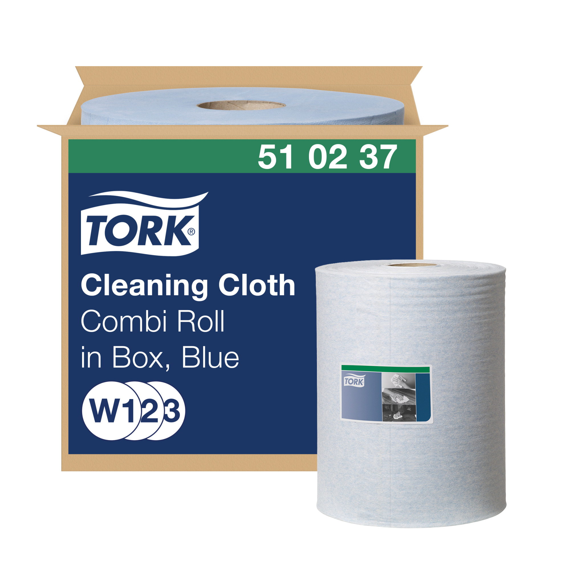 Tork Cleaning Cloth Blue W1/2/3
